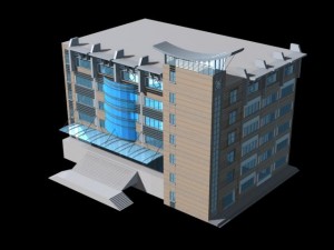 city planning office building fashion design - 21 3D Model