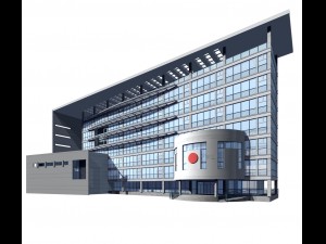 city planning office building fashion design - 22 3D Model
