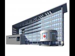 stadsplanning kantoorgebouw modeontwerp - 22 3D Model