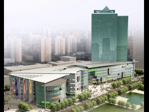 city planning office building fashion design - 35 3D Model