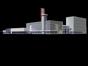 design de moda de prédio de escritórios de planejamento urbano - 50 Modelo 3D