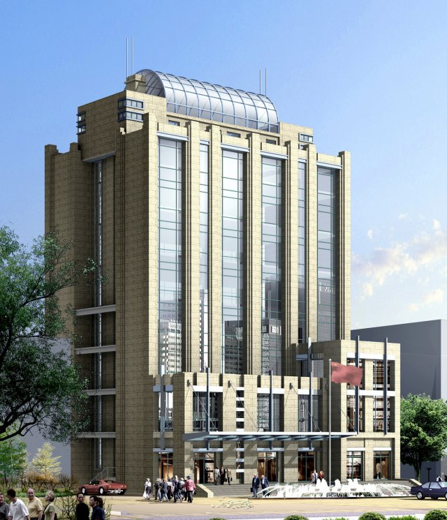 city planning office building fashion design - 51 3D Модель .c4d .max .obj .3ds .fbx .stl .blend 