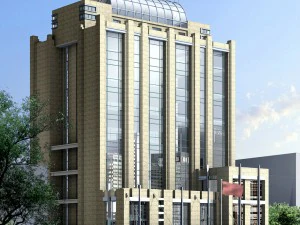 dise&ntilde;o de moda del edificio de oficinas de planificaci&oacute;n urbana - 51 Modelo 3D