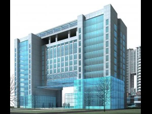 şehir planlama ofis binası moda tasarımı - 72 3D Model