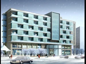 city planning office building fashion design - 85 3D Model