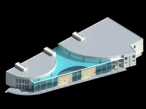 city planning office building fashion design - 95 3D Model