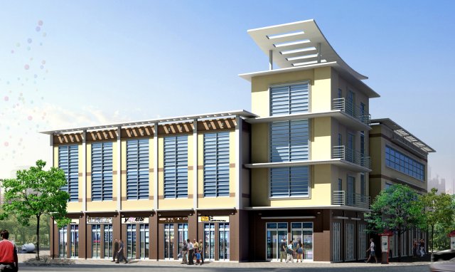 city planning office building fashion design - 104 3D Модель .c4d .max .obj .3ds .fbx .stl .blend 