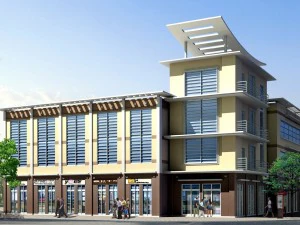 都市計画オフィスビルファッションデザイン - 104 3Dモデル