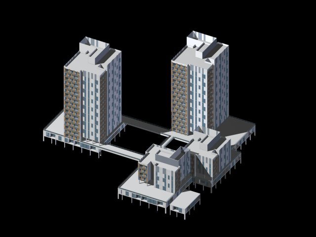city planning office building fashion design - 113 Modèle 3D .c4d .max .obj .3ds .fbx .stl .blend 