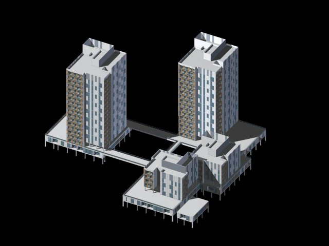 city planning office building fashion design - 113 3D Model .c4d .max .obj .3ds .fbx .stl .blend