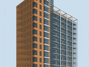 city planning office building fashion design - 115 3D Model