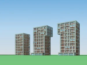 नगर नियोजन कार्यालय भवन फैशन डिजाइन - 116 3D मॉडल