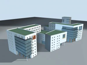 design de moda de prédio de escritórios de planejamento urbano - 117 Modelo 3D