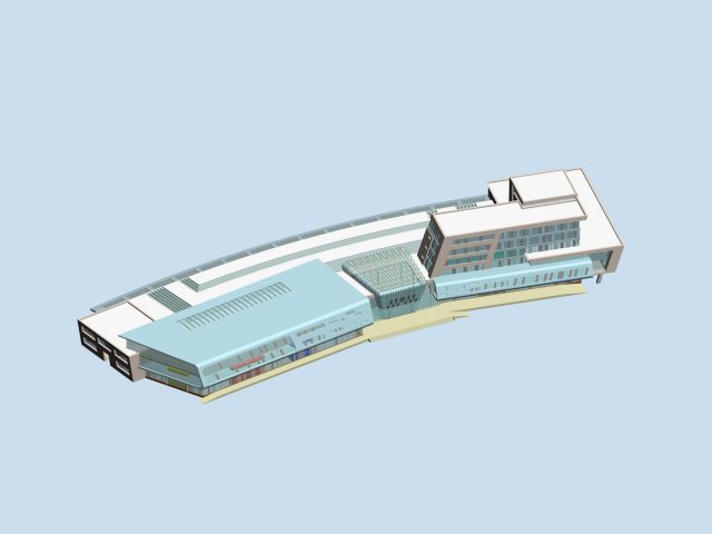 city planning office building fashion design - 119 Modello 3D .c4d .max .obj .3ds .fbx .stl .blend 