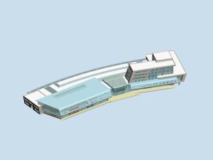 city planning office building fashion design - 119 3D Model