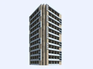 city planning office building fashion design - 120 3D Model
