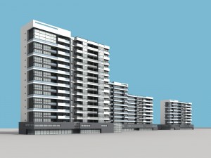 city planning office building fashion design - 124 3D Model