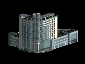 city planning office building fashion design - 125 3D 모델