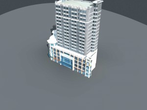 city planning office building fashion design - 126 3D 모델