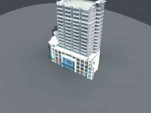 city planning office building fashion design - 126 3D Model