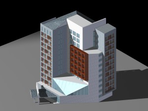city planning office building fashion design - 130 3D 모델