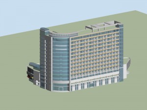 city planning office building fashion design - 134 3D 模型