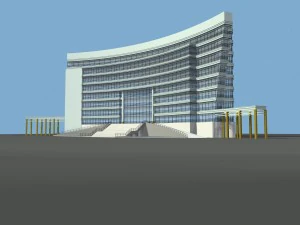 city planning office building fashion design - 136 3D Model