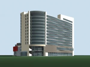 city planning office building fashion design - 137 3D Model