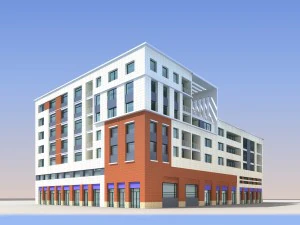 city planning office building fashion design - 139 3D Model