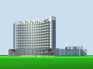 city planning office building fashion design - 140 3D Model