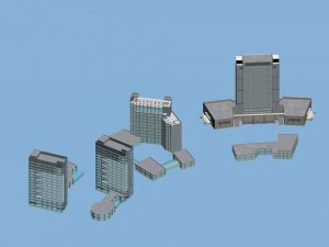 नगर नियोजन कार्यालय भवन फैशन डिजाइन - 142 3D मॉडल