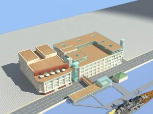 şehir planlama ofis binası moda tasarımı - 144 3D Model
