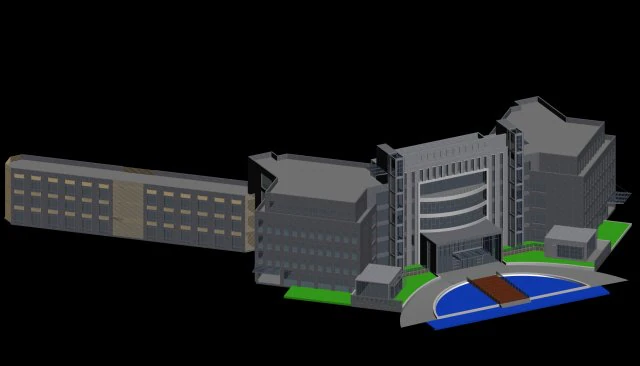 city planning office building fashion design - 155 3D Model .c4d .max .obj .3ds .fbx .stl .blend
