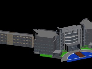 city planning office building fashion design - 155 3D 모델