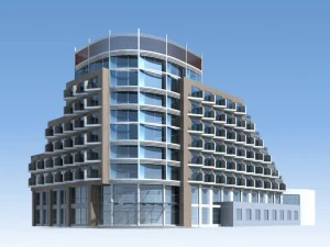 city planning office building fashion design - 156 3D Model