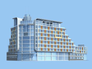 city planning office building fashion design - 161 3D Model