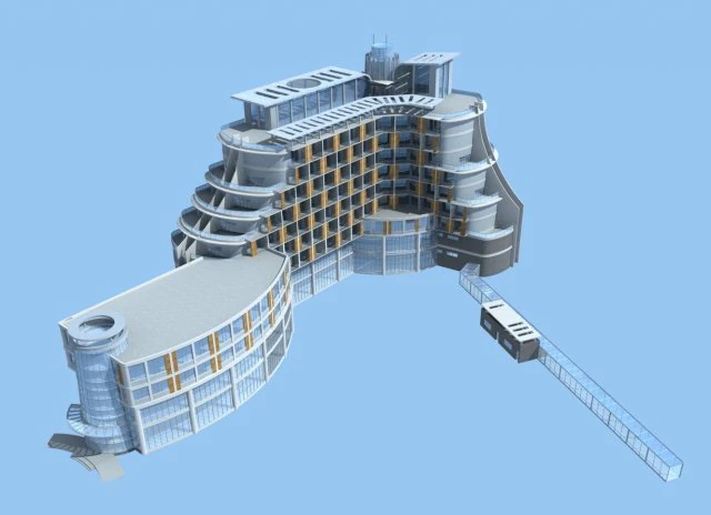 city planning office building fashion design - 162 3D Model .c4d .max .obj .3ds .fbx .stl .blend 