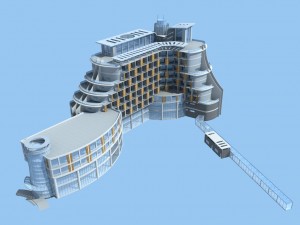 city planning office building fashion design - 162 3D Model