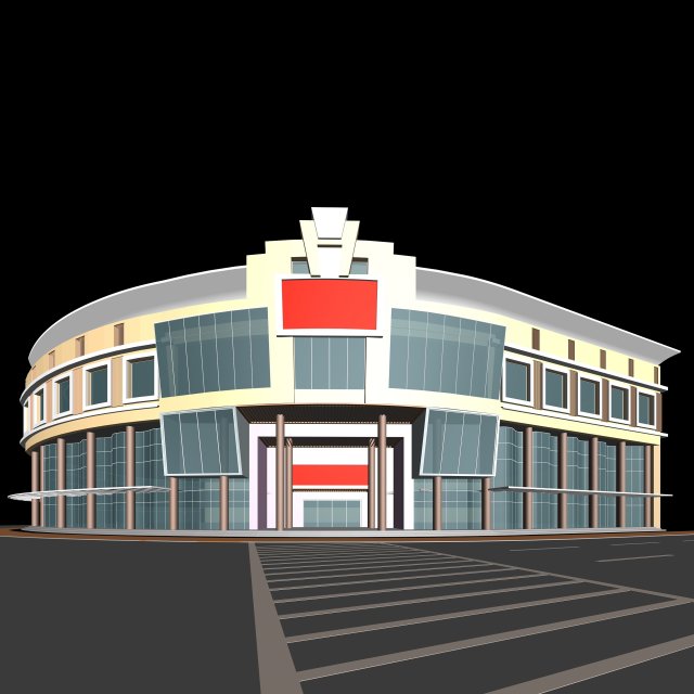city planning office building fashion design - 163 Modello 3D .c4d .max .obj .3ds .fbx .stl .blend 