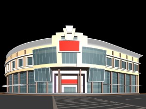city planning office building fashion design - 163 3D Модель