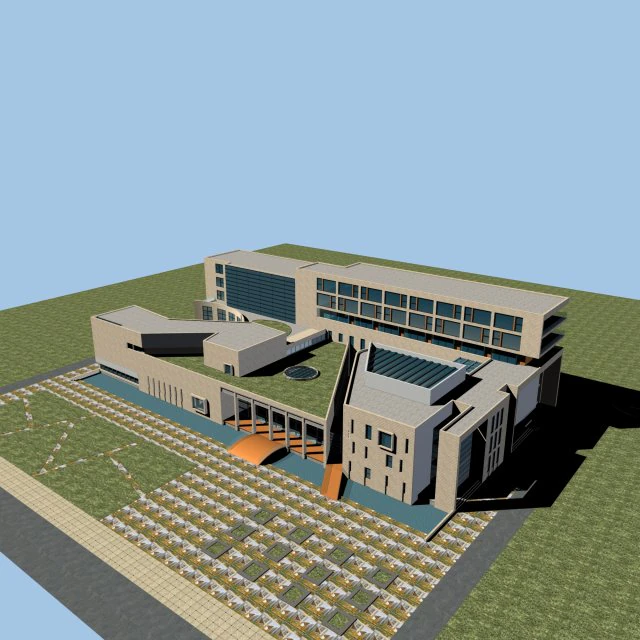 city planning office building fashion design - 164 3D Model .c4d .max .obj .3ds .fbx .stl .blend 