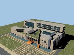 Городское планирование, офисное здание, дизайн одежды - 164 3D Модель