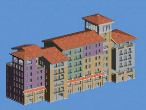 şehir planlama ofis binası moda tasarımı - 168 3D Model