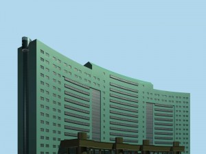 city planning office building fashion design - 174 3D Model