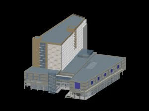 city planning office building fashion design - 178 3D Model