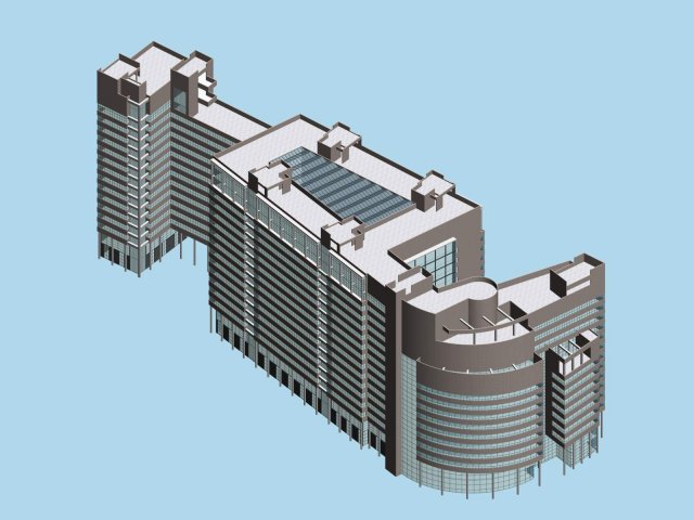 city planning office building fashion design - 180 Modelo 3D .c4d .max .obj .3ds .fbx .stl .blend