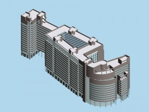 city planning office building fashion design - 180 3Dモデル