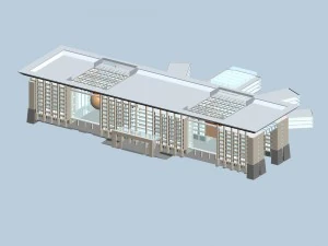 city planning office building fashion design - 182 3D Model
