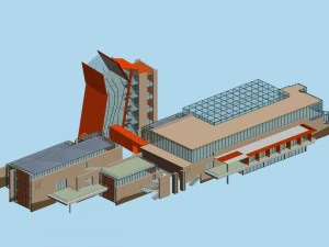 city planning office building fashion design - 183 3D Model