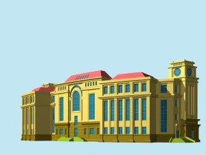 city planning office building fashion design - 184 3D Model